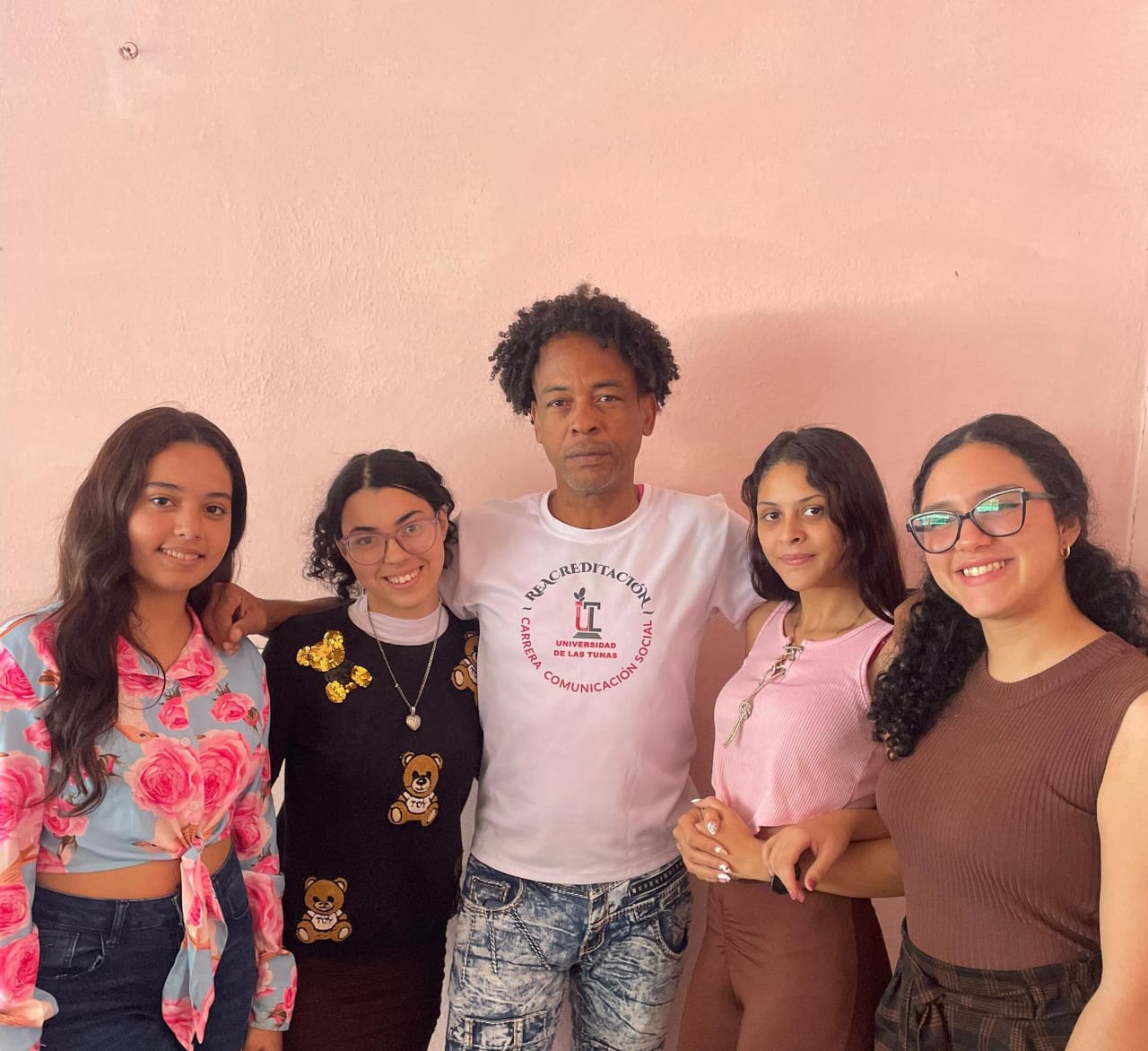 Foto grupal con el profesor